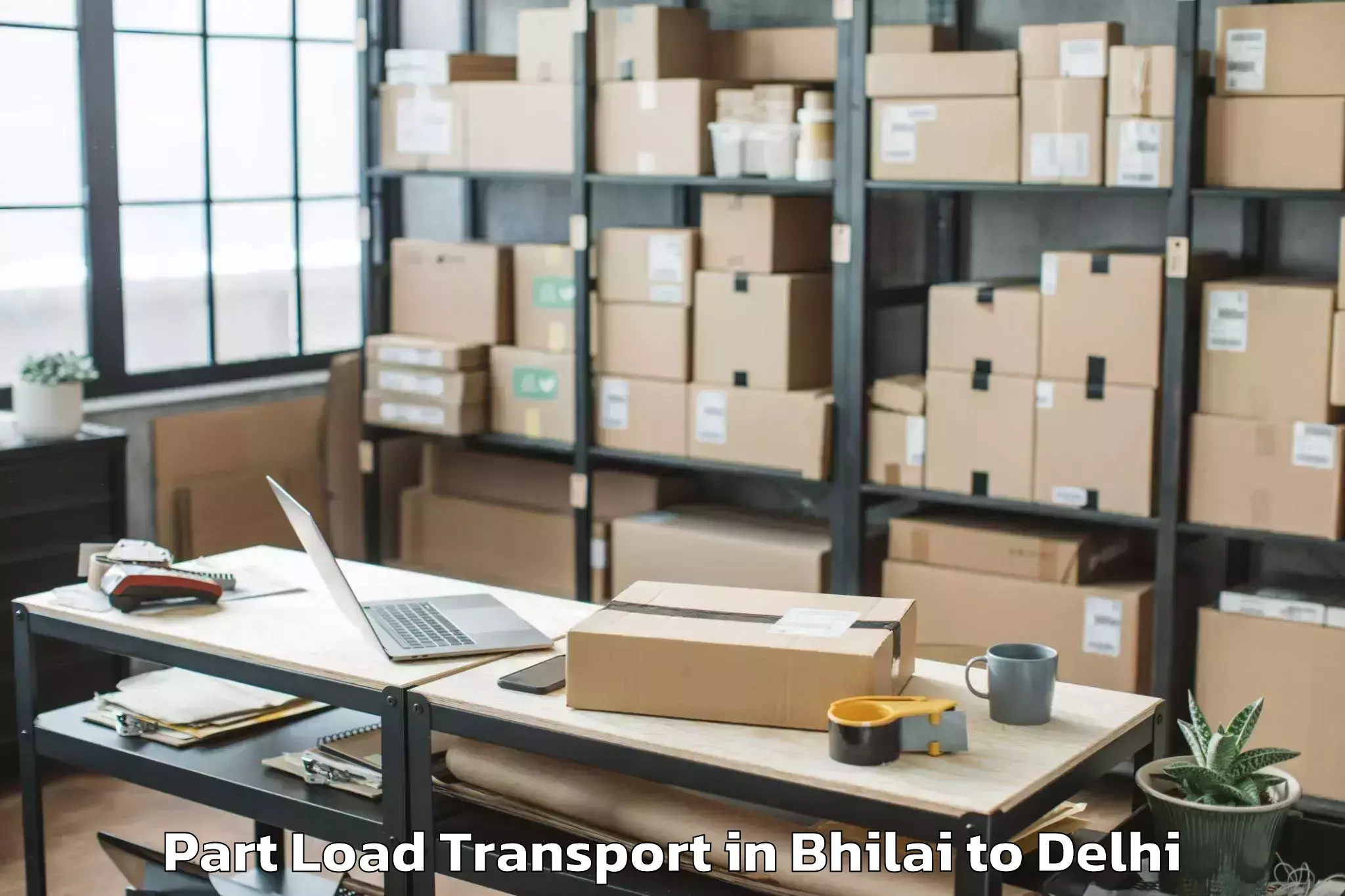 Easy Bhilai to Pahar Ganj Part Load Transport Booking